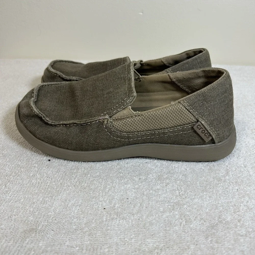 Crocs Shoes Youth 2 Boys Santa Cruz II Casual Slip On Loafer 204025 Great Fabric